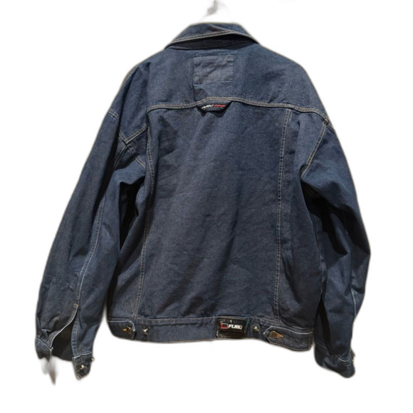 Vintage 90s Fubu Men's Denim Trucker Jacket XL Needs Minor Repairs - Picture 11 of 12